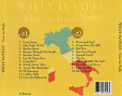 willy deville live in italy in april 2000 tray out